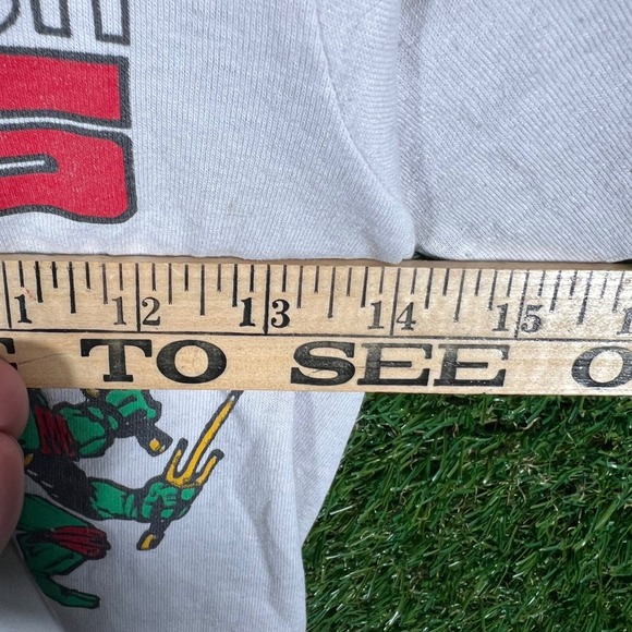 Vintage 80s Teenage Mutant Ninja Turtles Screen Stars Kids T-Shirt‎ Size 14-16 - Picture 5 of 5